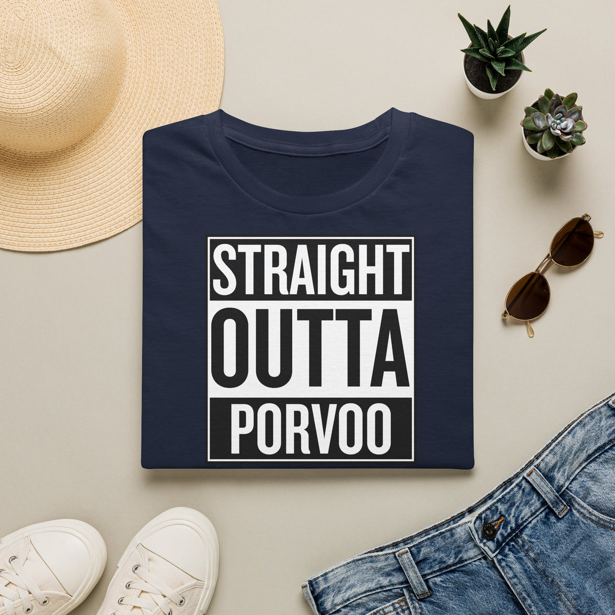 Straight Outta Porvoo - T-paita