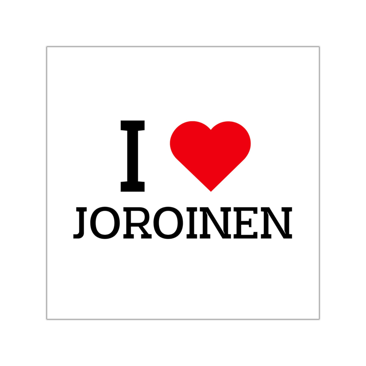 I Love Joroinen - Tarra