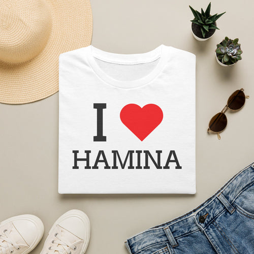 I Love Hamina t-paita (Valkoinen)