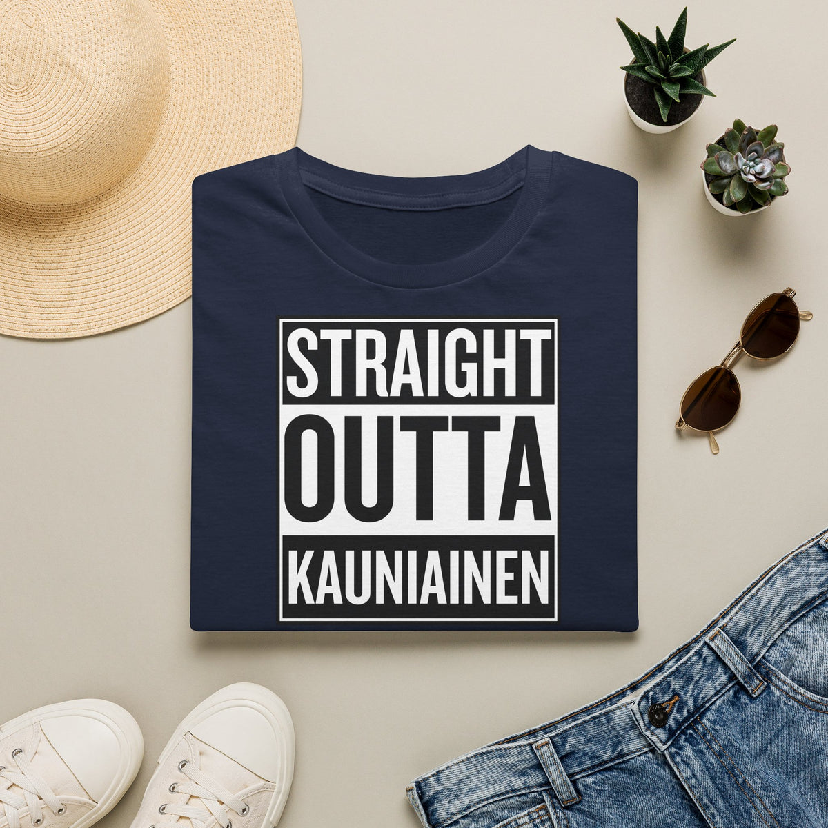 Straight Outta Kauniainen - T-paita