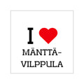 I Love Mänttä-Vilppula - Tarra