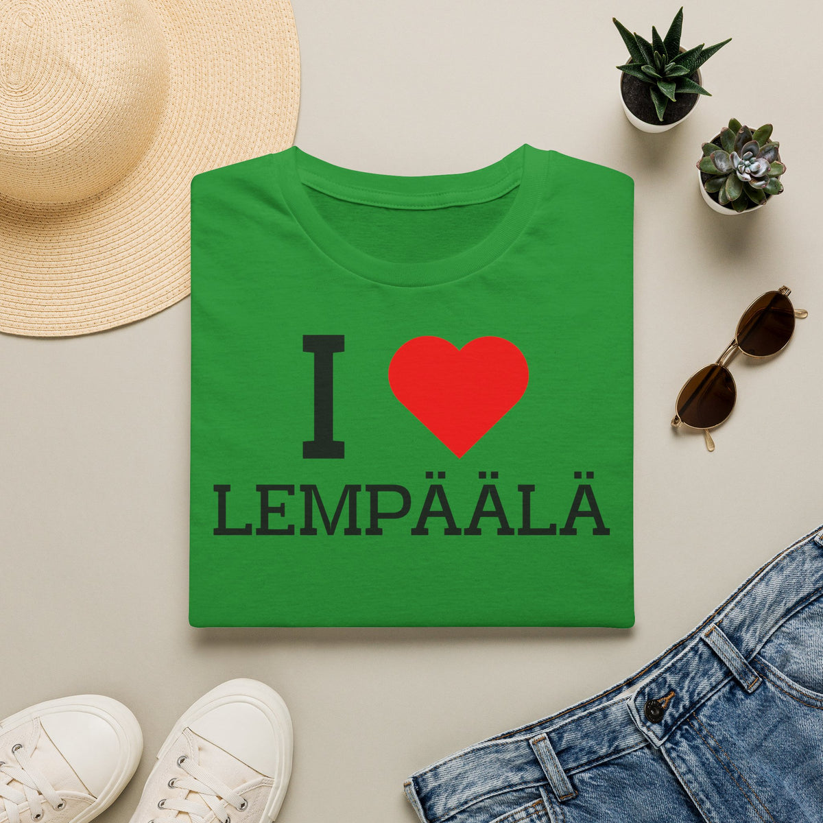 I Love Lempäälä t-paita (Vihreä)